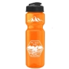 Garyline® Champ Recycled Bottle with Flip-Top Lid - 28 oz. - Translucentoragne