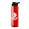 Garyline® Slim Fit RPET Bottle with Drink-Thru Lid - 32 oz. - Red
