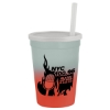 Garyline® Cups-on-the-Go Color-Changing Sport Sipper - 12 oz. - Frost to Red