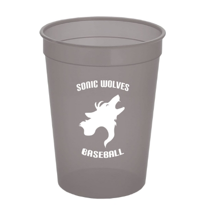 Garyline® Cups-on-the-Go Translucent Stadium Cup - 12 oz. - Smoke