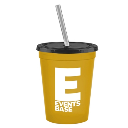 Garyline® Cups-on-the-Go Sport Sipper - 16 oz. - Athletic Gold