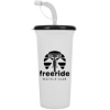 32 Oz. Sports Super Sipper Cup w/Straw Lid - White