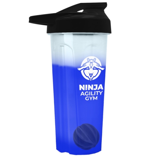 Garyline® Endurance Color-Changing Shaker Tumbler with Drink-Thru Lid and Mixing Ball - Frost to Blue