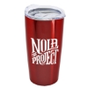 Garyline® Stainless Steel Straight-Wall Tumbler - 18 oz. - Metallic Red
