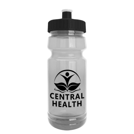 Garyline® Trainer Clear Bottle with Push-Pull Lid - 24 oz. - Clear