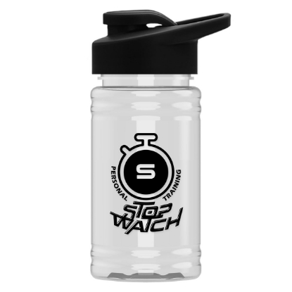 Garyline® Mini Bottle with Drink-Thru Lid - 16 oz. - Clear