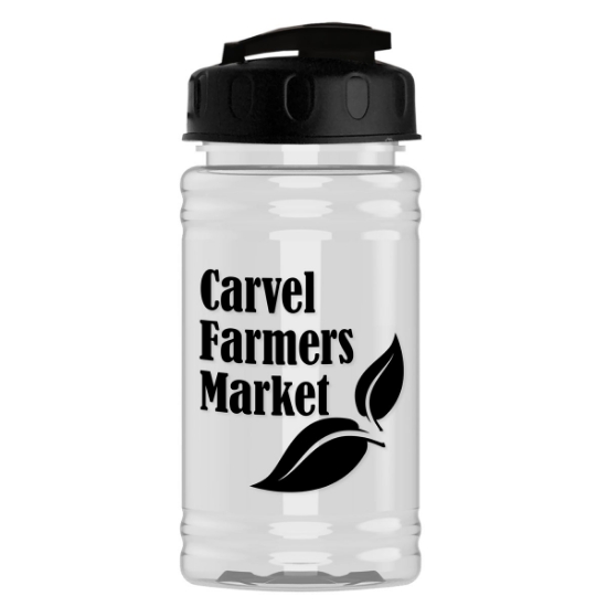 Garyline® Mini Bottle with Flip-Top Lid - 16 oz. - Clear