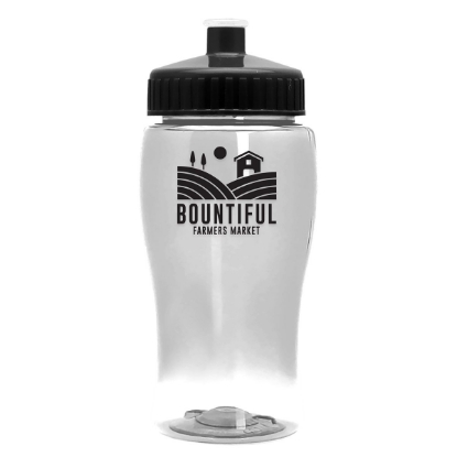 Garyline® Poly+ Jr. Bottle with Push-Pull Lid - 18 oz. - Clear