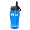 Garyline® Poly+ Jr. Bottle with Ring-Straw Lid - 18 oz. - Translucent Blue
