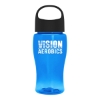 Garyline® Poly+ Jr. Bottle with Oval Crest Lid - 18 oz. - Translucent Blue