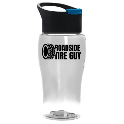 Garyline® Poly+ Jr. Bottle with Pop-Up Lid - 18 oz. - Clear