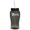 18 Oz. Pure-Poly Junior Sports Bottle w/Straw Lid - Smoke