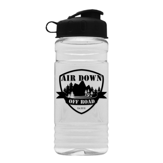 Garyline® Clear Bottle with Flip Lid - 20 oz. - Clear