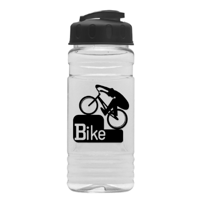 Garyline® Clear Bottle with Flip-Top Lid - 20 oz. - Clear