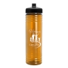 Garyline® Slim Fit Bottle with Push-Pull Lid - 24 oz. - Translucent Orange