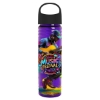 24 Oz. Slim Fit Transparent Bottle w/Oval Crest Lid - Translucent Violet