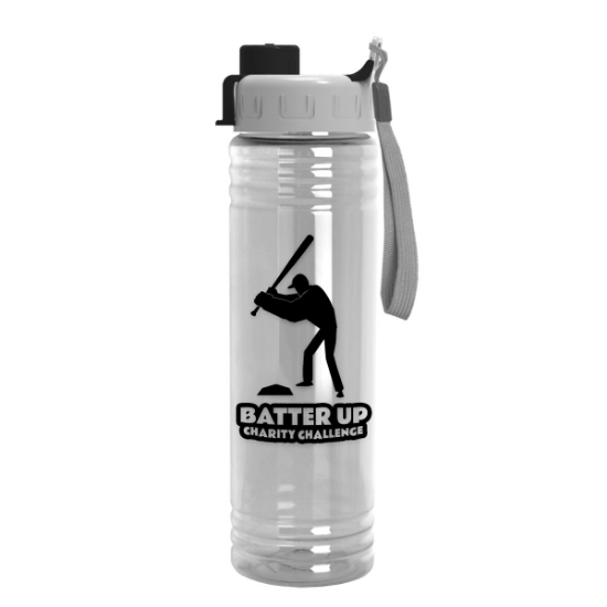 Garyline® Slim Fit Bottle with Quick-Snap Lid - 24 oz. - Clear