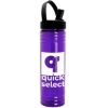 Garyline® Slim Fit Bottle with Flip-Straw, Swivel-Handle Lid - 24 oz. - Translucent Violet