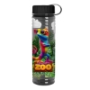Garyline® Slim Fit Bottle with Tethered Lid - 24 oz. - Translucent Smoke