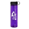 Garyline® Slim Fit Bottle with Tethered Lid - 24 oz. - Translucent Violet