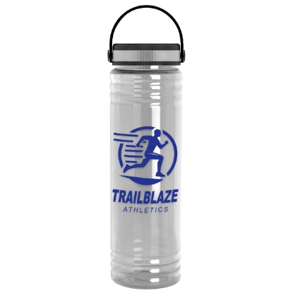 Garyline® Slim Fit Bottle with Grip Lid - 24 oz. - Clear