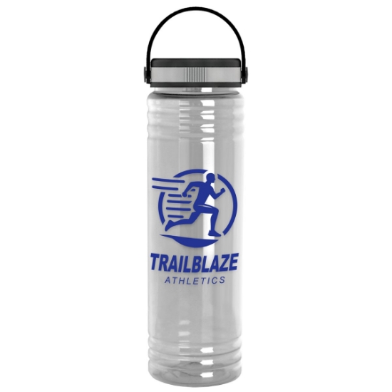 Garyline® Slim Fit Bottle with Grip Lid - 24 oz. - Clear