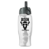 27 Oz. Poly-Pure Sports Bottle w/Flip Straw Lid - Clear