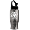 Garyline® Poly+ Bottle with Flip-Straw, Swivel-Handle Lid - 27 oz. - Smoke