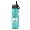 Garyline® Champ Bottle with Ring-Straw Lid - 28 oz. - Translucent Teal