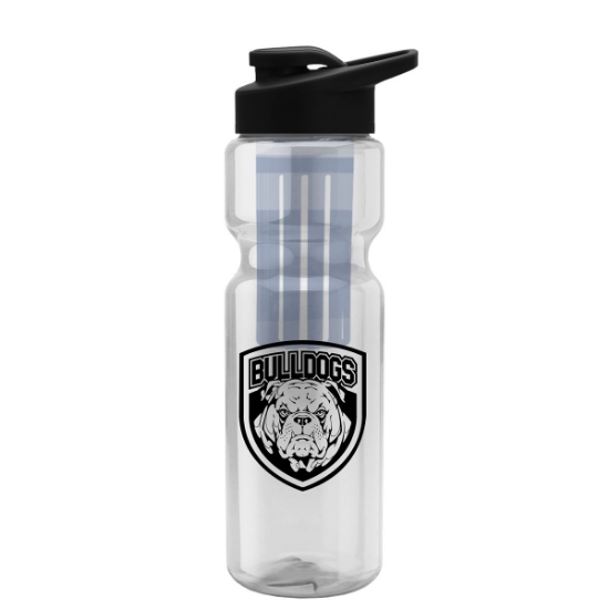 Garyline® Champ Bottle with Drink-Thru Lid and Infuser - 28 oz. - Clear