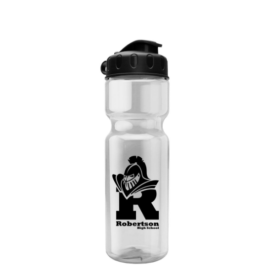 Garyline® Champ Bottle with Flip Lid - 28 oz. - Clear
