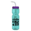 Garyline® Champ Bottle with Straw Lid - 28 oz. - Translucent Teal