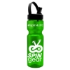 Garyline® Champ Bottle with Flip-Straw, Swivel-Handle Lid - 28 oz. - Translucent Green
