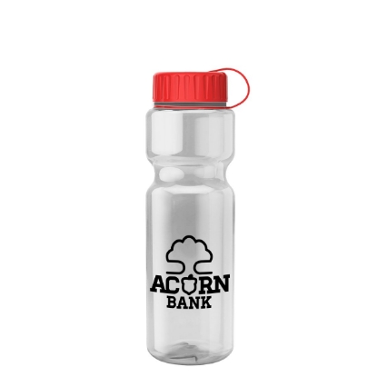 Garyline® Champ Bottle with Tethered Lid - 28 oz. - Clear