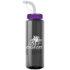 Garyline® Guzzler Bottle with Straw Lid - 32 oz. - Smoke