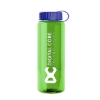 Garyline® Guzzler Bottle with Tethered Lid - 32 oz. - Translucent Green