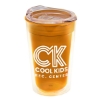 14 Oz. Sentinel Transparent Tumbler w/Slide Lid - Translucent Orange