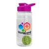 Garyline® Groove Tritan® Shaker Bottle with Drink-Thru Lid and Mixing Ball - 20 oz. - Clear