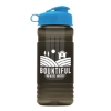 Garyline® Groove Tritan® Bottle with Flip-Top Lid and Infuser - 20 oz. - Smoke