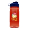 Garyline® Groove Tritan® Bottle with Flip-Top Lid and Infuser - 20 oz. - Translucent Red