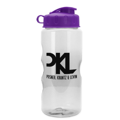 Garyline® Mini Mountain Tritan® Bottle with Flip Lid - 22 oz. - Clear