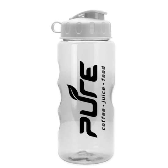 Garyline® Mini Mountain Tritan® Bottle with Infuser and Flip Lid - 22 oz. - Clear