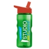 Garyline® Mini Mountain Tritan® Bottle with Flip-Straw Lid - 22 oz. - Translucent Green