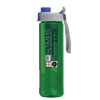 Garyline® Wave Tritan® Bottle with Quick-Snap Lid and Infuser - 24 oz. - Translucent Green