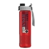 Garyline® Wave Tritan® Bottle with Quick-Snap Lid and Infuser - 24 oz. - Translucent Red