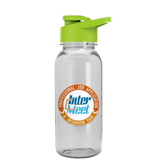 Garyline® Cadet Tritan® Bottle with Drink-Thru Lid - 18 oz. - Clear