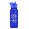 Garyline® Cadet Tritan® Bottle with Flip-Straw Lid - 18 oz. - Translucent Blue