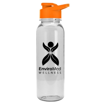 Garyline® Outdoorsman Tritan® Bottle with Drink-Thru Lid - 24 oz. - Clear