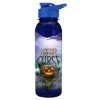 Garyline® Outdoorsman Tritan® Bottle with Drink-Thru Lid - 24 oz. - Translucent Navy Blue