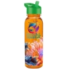 Garyline® Outdoorsman Tritan® Bottle with Flip-Straw Lid - 24 oz. - Translucent Orange